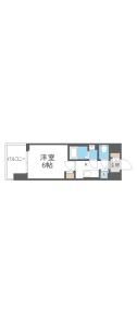 エスリード大阪エヴォルツの間取り画像