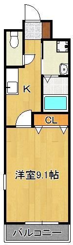 メゾンフルールIIIの間取り画像