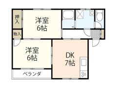 アサヒハイツの間取り画像