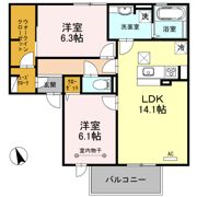 ディー クローナの間取り画像