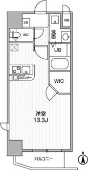 LaDouceur梅田Westの間取り画像