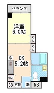 エスペランサ御影Ⅱの間取り画像