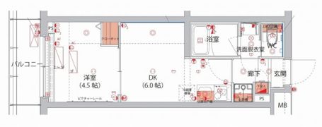 ハーモニーレジデンス新宿 THE NORTHの間取り画像