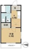 カーサ三俣の間取り画像