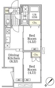 BRICK RESIDENCE 目黒本町の間取り画像