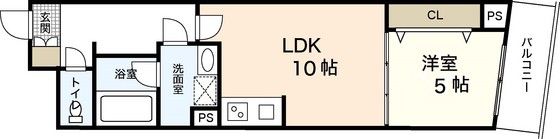 CREST CENTRAL BLDG.の間取り画像