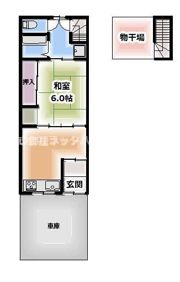西郷通1丁目貸家の間取り画像