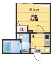 フィオーレ栗原の間取り画像