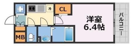 エスリードレジデンスグラン大阪福島ノースの間取り画像
