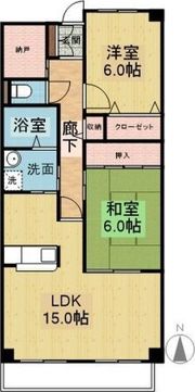 ロイヤルメゾン植田山の間取り画像