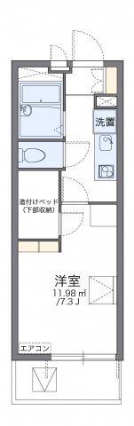 レオパレスバスケットタウンの間取り画像