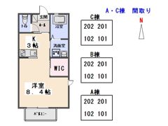 グランパルテールAの間取り画像