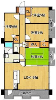 ルフラン東新町の間取り画像