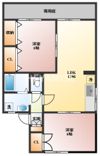 セジュール鬼橋B棟の間取り画像