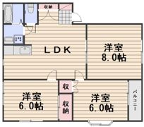 サンハイツ西高崎Ⅳ棟の間取り画像