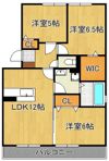 クレールアソウの間取り画像