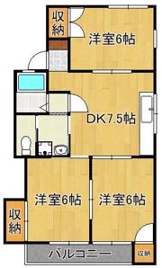 ケイオーハイツの間取り画像