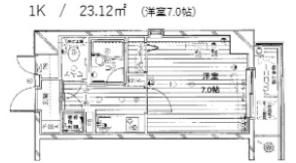 エクセルダイア蒲田Ⅲの間取り画像