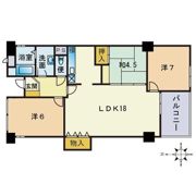 ベルメゾン唐人町の間取り画像