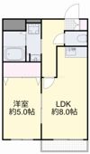 グランデュール医大南の間取り画像