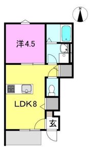 エクセレンス祝谷A棟の間取り画像