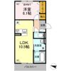 D-room浜野南 B棟の間取り画像