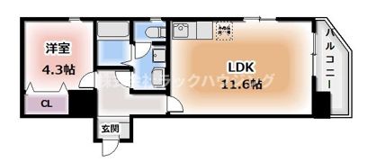 山一守口壱番館の間取り画像