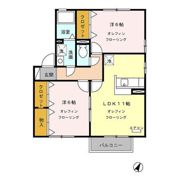 ロランジュ千曲Bの間取り画像