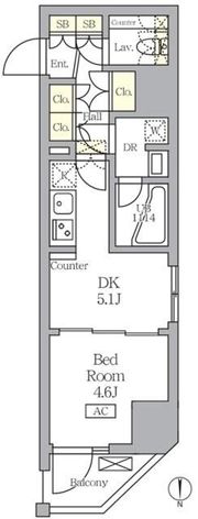 アジールコート王子の間取り画像