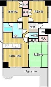 ベルメール香西の間取り画像