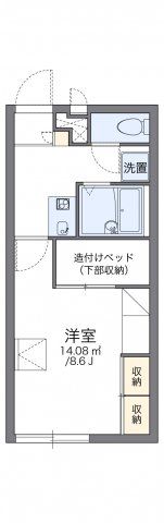 レオパレスフロイデンの間取り画像