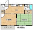 コーポKADOWAKIの間取り画像