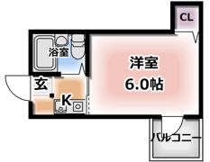 メゾンドール天神橋の間取り画像