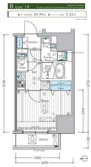 MAXIV東府中の間取り画像