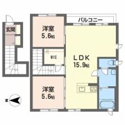 メゾンソレイユの間取り画像