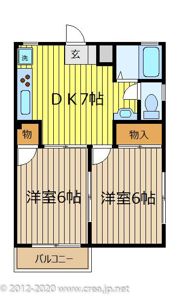 第二ホワイトハイツの間取り画像