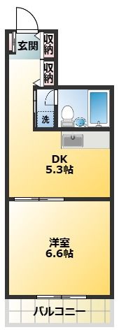 仙台坂アルカディアの間取り画像