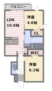 D-ROOM赤間駅前2の間取り画像