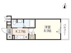 ラメール草津南の間取り画像
