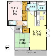 シャンテ春日の間取り画像