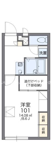 レオパレスメゾンドゥベルヴュの間取り画像