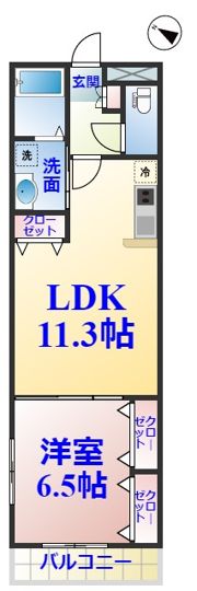 アルフィアス北五井の間取り画像