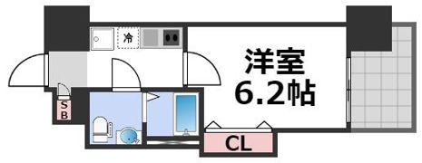 Luxe難波EASTの間取り画像