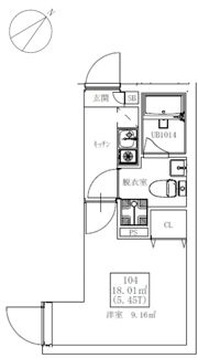 フラシア北赤羽の間取り画像