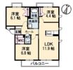 クローバー21 A棟の間取り画像