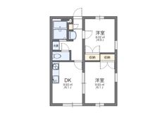 レオパレス堅田の間取り画像