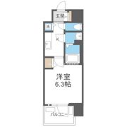 プレサンス難波セレクトの間取り画像