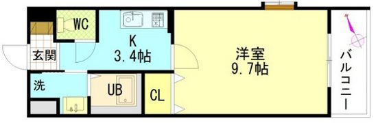 ディオパルテ祇園の間取り画像