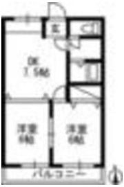 高崎市和田多中町 アパートの間取り画像