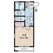 ハイツ中川の間取り画像